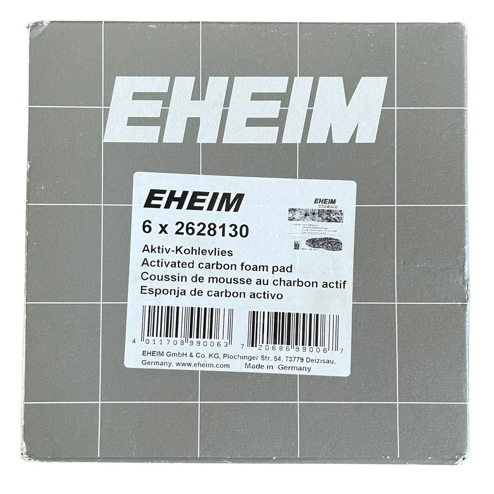 6 Boxes - Eheim Carbon Filter Pads 2213 Canister Filter - 3 pk (2628130)